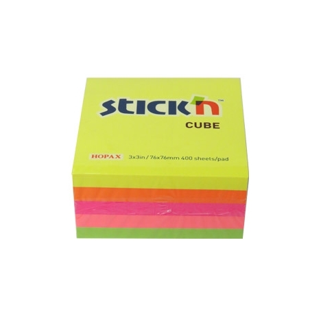 POST-IT CUBO NEON 76X76 + SEGNAPAGINA