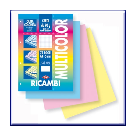 RICAMBI 4 FORI 5MM 40FG. AZZURRO