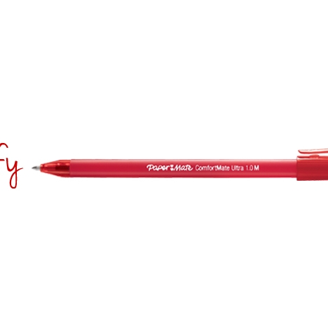 PENNA SFERA PAPERMATE COMFORT CON TAPPO ROSSO